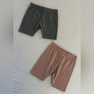 Toddler 2-Pack Rose/Gray Biker Shorts